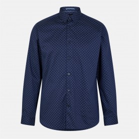 мъжки,ризи,ted,baker,potter,geo,print,slim,shirt,navy