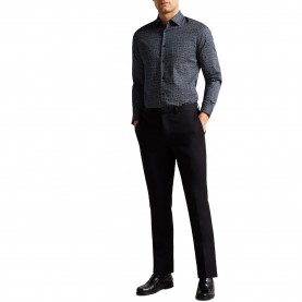 облекла,на,разпродажба,мъжки,ризи,ted,baker,men's,andover,geo,long,sleeve,patterned,shirt,navy