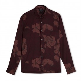 облекла,на,разпродажба,мъжки,ризи,ted,baker,tb,t,bobbio,flwscrib,sn41,maroon
