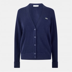 жилетка,дамски,плетени,дрехи,lacoste,v,neck,cardigan,navy