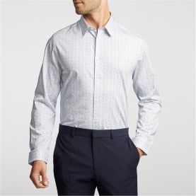 мъжки,ризи,ted,baker,ivins,slim,fit,polka,dot,shirt,navy