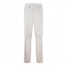 панталони,мъжки,панталони,тип,чино,off,white,men's,double,layer,straight,trousers,with,unique,detailing,bone