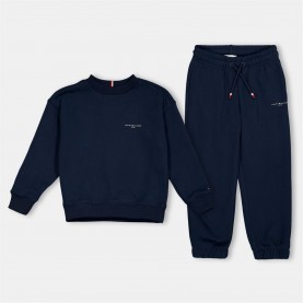 Юношески комплект Tommy Hilfiger Sweatshirt and Joggers Set Juniors - Night Navy C1G юношески,комплект,детски,3/4,панталони,tommy,hilfiger,sweatshirt,and,joggers,set,juniors,night,navy,c1g