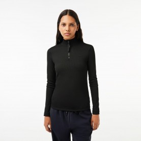 дамска,блуза,с,яка,дамски,топове,lacoste,women,s,long,sleeve,polo,shirt,black
