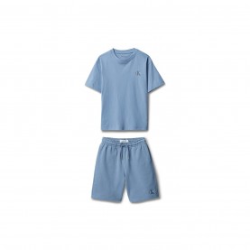 Комплект Calvin Klein Jeans CKJ Tee Short Set Jn62 - Satin Blue C4I комплект,детски,3/4,панталони,детски,облекла,calvin,klein,jeans,ckj,tee,short,set,jn62,satin,blue,c4i