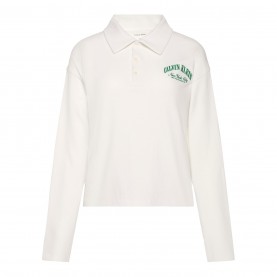 блуза,с,яка,дамски,топове,calvin,klein,women's,long,sleeve,polo,shirt,tofu