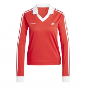 дамска,блуза,с,яка,дамски,топове,adidas,originals,women,s,sporty,and,rich,long,sleeve,polo,shirt,college,red