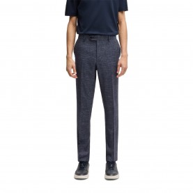 Мъжки панталони Boss H-Genius-251 10257110 01 Straight Leg Trousers Mens - Dark Blue мъжки,панталони,мъжки,панталони,тип,чино,boss,h,genius,251,10257110,01,straight,leg,trousers,mens,dark,blue