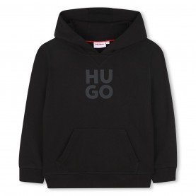 юношески,суичър,детски,облекла,hugo,logo,hoodie,juniors,black,09b