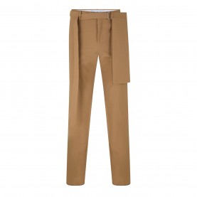 панталони,мъжки,панталони,тип,чино,off,white,belt,waist,slim,fit,trousers,camel