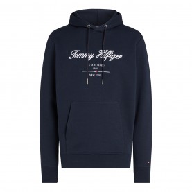 суичър,мъжки,ежедневни,облекла,мъжки,горнища,с,качулка,tommy,hilfiger,men's,script,logo,hoodie,desert,sky,dw5