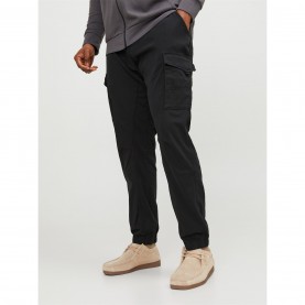 мъжки,панталони,мъжки,облекла,размер,jack,and,jones,flake,cargo,trouser,mens,plus,size,black
