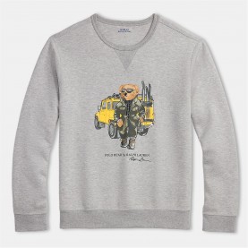 блуза,облекла,на,разпродажба,мъжки,ежедневни,облекла,мъжки,горнища,с,качулка,polo,ralph,lauren,defender,bear,crewneck,sweater,gry,dfndr,bear