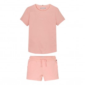Тениска Tommy Hilfiger Kids T-Shirt and Shorts Set - Coral Ice TKZ тениска,tommy,hilfiger,kids,t,shirt,and,shorts,set,coral,ice,tkz