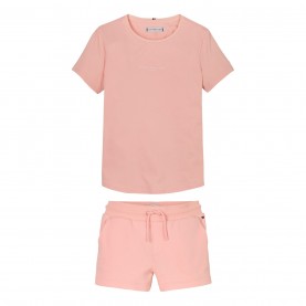 тениска,детски,3/4,панталони,tommy,hilfiger,kids',t,shirt,and,shorts,set,coral,ice,tkz