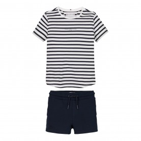 Тениска Tommy Hilfiger Kids' T-Shirt and Shorts Set - Night Navy C1G тениска,детски,3/4,панталони,tommy,hilfiger,kids',t,shirt,and,shorts,set,night,navy,c1g