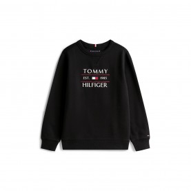 блуза,детски,облекла,tommy,hilfiger,tommy,flag,hilfiger,sweatshirt,black,bds