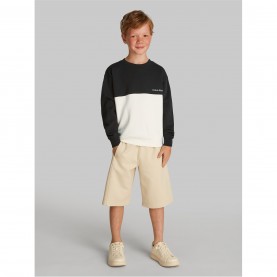 детски,облекла,calvin,klein,jeans,color,block,terry,cn,ck,black,beh