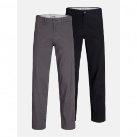 Панталони тип чино Jack and Jones Jack Kane Dave Chino Sn63 - Black панталони,тип,чино,мъжки,панталони,тип,чино,jack,and,jones,jack,kane,dave,chino,sn63,black