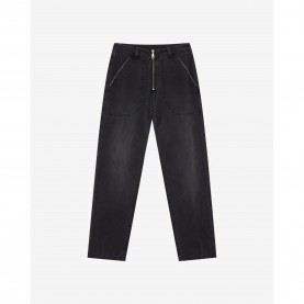 Панталони Cole Buxton Mens Canvas Carpenter Cargo Trousers - Black панталони,cole,buxton,men,s,canvas,carpenter,cargo,trousers,black