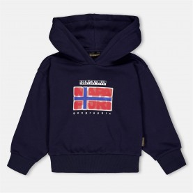 Суичър Napapijri Kids' Hoodie - Blue Marine 176 суичър,детски,3/4,панталони,napapijri,kids',hoodie,blue,marine,176