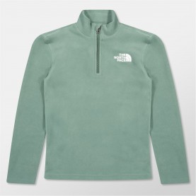 The North Face Kids' Quarter-Zip Fleece - Green промоция,на,зимни,облекла,детски,полари,детски,3/4,панталони,the,north,face,kids',quarter,zip,fleece,green