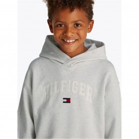 суичър,детски,облекла,tommy,hilfiger,hilfiger,varsity,hoodie,snow,wht,hthr