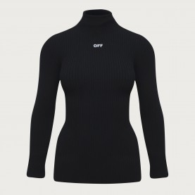 Блуза Off White Mens Knitted Crew Sweatshirt - Black White блуза,мъжки,ежедневни,облекла,мъжки,горнища,с,качулка,off,white,men,s,knitted,crew,sweatshirt,black,white