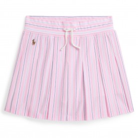 Спортна пола Polo Ralph Lauren Kids Hidden Shorts Skort - Lgt Pink Stripe спортна,пола,polo,ralph,lauren,kids,hidden,shorts,skort,lgt,pink,stripe