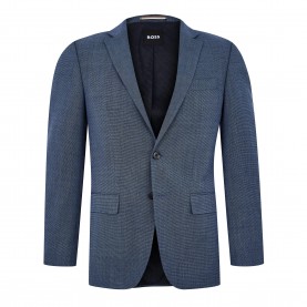 Яке Boss Mens H-Huge-MM-C Structured Fit Suit Jacket - Blue 404 яке,boss,men,s,h,huge,mm,c,structured,fit,suit,jacket,blue,404