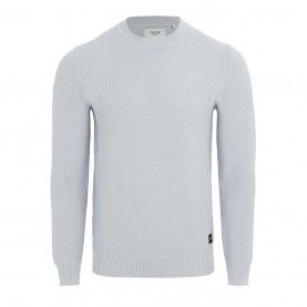 пуловер,мъжки,блузи,firetrap,crew,neck,jumper,knitted,pullover,men,light,grey