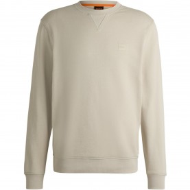 Риза с дълъг ръкав Boss Mens BOSS ORANGE Long Sleeve Premium Cotton Sweatshirt (Westart Crew Neck) - Light Beige 271 риза,с,дълъг,ръкав,мъжки,горнища,с,качулка,мъжки,ежедневни,облекла,boss,mens,boss,orange,long,sleeve,premium,cotton,sweatshirt,westart,crew,neck,light,beig
