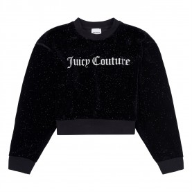 блуза,детски,3/4,панталони,juicy,couture,kids',diamante,logo,cropped,sweatshirt,black,023