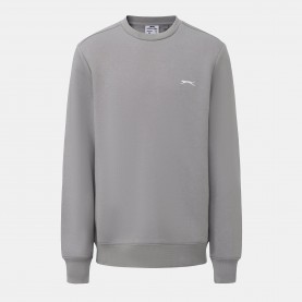 Мъжка поларена блуза Slazenger Fleece Crew Sweater Mens - Light Grey мъжка,поларена,блуза,мъжки,блузи,slazenger,fleece,crew,sweater,mens,light,grey
