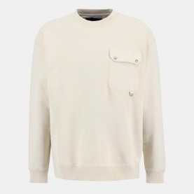 Блуза Barbour Leazes Crew Sweatshirt - Ecru BE11 блуза,мъжки,горнища,с,качулка,barbour,leazes,crew,sweatshirt,ecru,be11