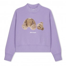 юношеска,блуза,детски,облекла,palm,angels,bear,crewneck,sweater,juniors,lilac,brown