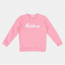 блуза,детски,3/4,панталони,barbour,girls,otterburn,sweatshirt,pink