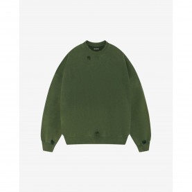 Блуза Cole Buxton Mens Distressed Cotton Crew-Neck Oversized-Fit Sweatshirt - Forest Green блуза,мъжки,горнища,с,качулка,мъжки,ежедневни,облекла,cole,buxton,men,s,distressed,cotton,crew,neck,oversized,fit,sweatshirt,forest,green
