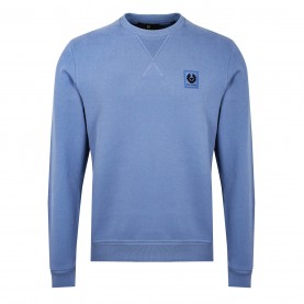 блуза,облекла,на,разпродажба,мъжки,ежедневни,облекла,мъжки,горнища,с,качулка,belstaff,logo,sweatshirt,blue,flint