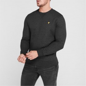 блуза,мъжки,блузи,lyle,and,scott,crew,sweatshirt,charcoal,398