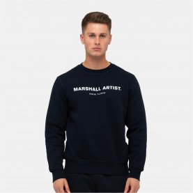 блуза,мъжки,блузи,marshall,artist,artist,stampa,crewneck,sweatshirt,navy