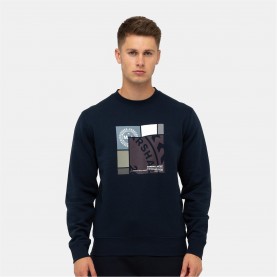 блуза,мъжки,блузи,marshall,artist,artist,pezzi,crewneck,sweatshirt,navy