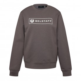 Блуза Belstaff Mens Box Logo Crew Sweatshirt - Charcoal Grey блуза,мъжки,горнища,с,качулка,belstaff,men,s,box,logo,crew,sweatshirt,charcoal,grey