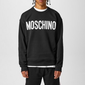 Блуза Moschino Logo Sweatshirt - Black блуза,мъжки,горнища,с,качулка,moschino,logo,sweatshirt,black
