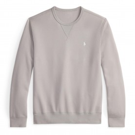 Блуза Polo Ralph Lauren Logo Crew Neck Tech Sweatshirt - Soft Grey блуза,мъжки,горнища,с,качулка,polo,ralph,lauren,logo,crew,neck,tech,sweatshirt,soft,grey