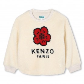 Блуза Kenzo Kids Teddy Crew Sweatshirt - Cream 21G блуза,kenzo,kids,teddy,crew,sweatshirt,cream,21g