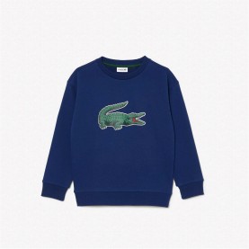 блуза,детски,облекла,lacoste,big,logo,crew,sweatshirt,navy,f9f
