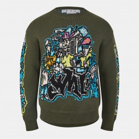 блуза,облекла,на,разпродажба,мъжки,ежедневни,облекла,мъжки,горнища,с,качулка,off,white,men's,chunky,crew,knitted,sweater,green