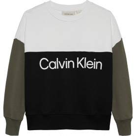 детски,облекла,calvin,klein,jeans,ckj,block,crew,jn53,blk,grn,wht,beh