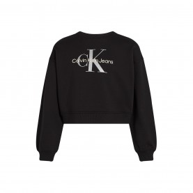 блуза,детски,облекла,calvin,klein,jeans,calvin,klein,jeans,glitter,monologo,cn,sweatshirt,ck,black,beh